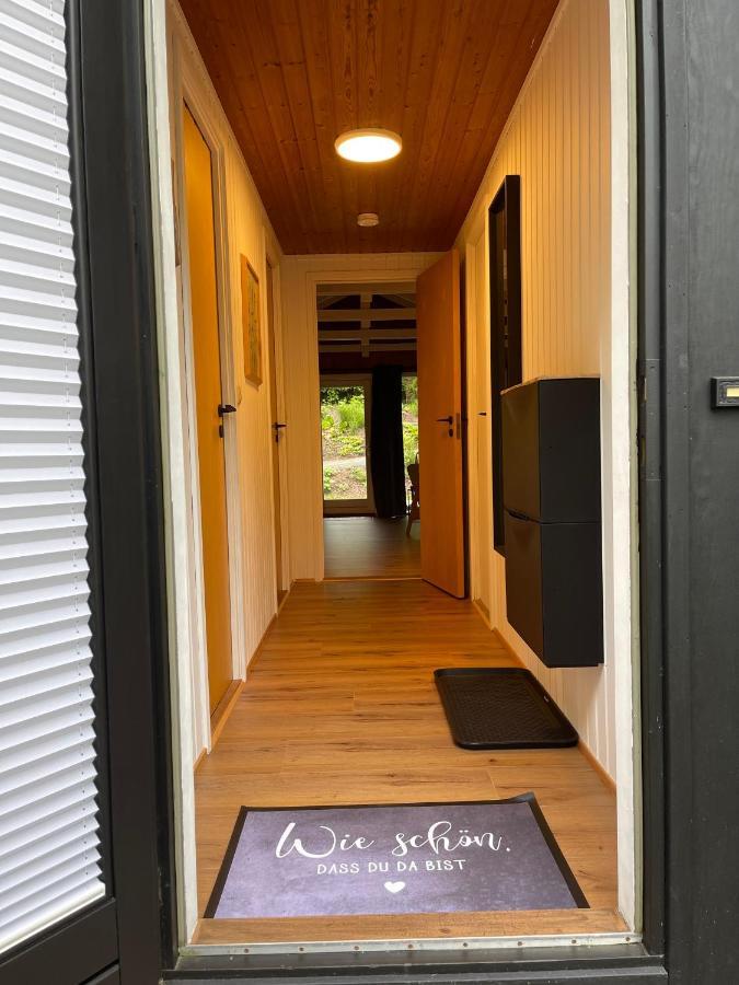 Ferienhaus Kleine Auszeit In Der Natur Mit Kamin, Yogamatten, Schoene Kueche Extertal Bagian luar foto